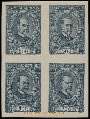 183732 -  PLATE PROOF Pof.141 RT, palte proof of the value 500h grey,