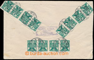 183733 - 1927 R-dopis vyfr. mj. známkou 25h zelená s retuší - ov�