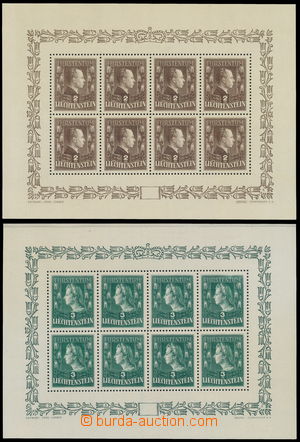 183741 - 1944 Mi.Klb.238-239, Knížecí pár 2Fr a 3Fr; dva luxusní