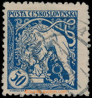 183818 -  Pof.29E, 50h modrá, perforace ŘZ 10½, lehké DR KRÁ