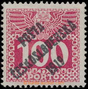 183840 -  NEVYDANÁ  Velké číslice 100h, přetisk D, III. typ; nov