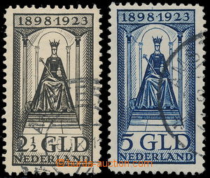 183873 - 1923 Mi.132-133, Wilhelmína 2,50G a 5G; koncové hodnoty, k