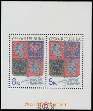 183937 - 1993 Pof.A10VV, aršík Velký státní znak, odlišný oře