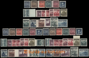 183970 - 1939 Pof.1-19, 3 kompletní série, několik kusů krajovýc