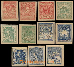 183981 - cca 1915 11 prints of refused designes for postage stamps; R