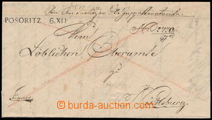 183997 - 1827 ČESKÉ ZEMĚ/ skládaný dopis adresovaný do Mikulova