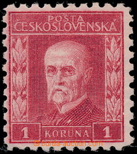 184054 - 1925 Pof.0203 P8, MASARYK Gravure issue 1Kč red, VII. type 
