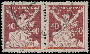 184079 -  Pof.154A ST, 40h brown, horizontal pair with joined types c