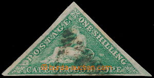 184094 - 1863-64 SG.21, Alegorie Hope 1Sh bright emerald green; pěkn