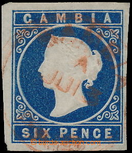 184096 - 1869-72 SG.3, Victoria 6P dark blue, embossed printing, CDS 