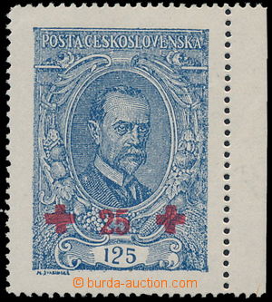 184120 -  Pof.172 plate variety, T. G. Masaryk 125+25h blue with R ma