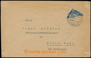 184135 - 1923 obyčejný dopis vyfr. v V. TO půlenou (!) zn. HaV 200