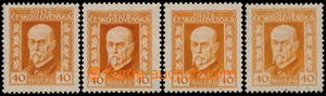 184138 - 1925 Pof.187Ax, Neotypie, hodnota 40h oranžová na pergamen