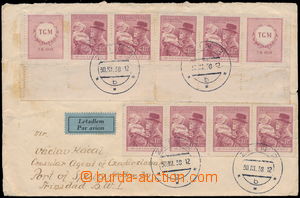 184174 - 1938 airmail letter sent to Trinidad (!), with multicolor fr