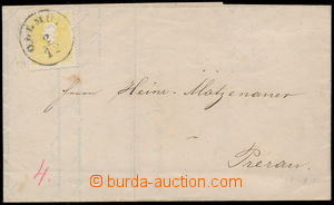 184193 - 1859 skládaný tiskopis do Přerova, vyfr. zn. Mi.10II., DR