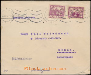 184194 - 1919 express printed matter from I. postal rate (!), envelop