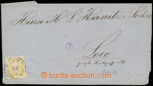 184196 - 1859? folded letter sent in the same place, with Mi.10II., C