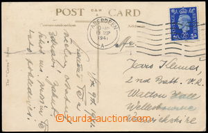 184203 - 1941 FP card sent to Jaroslav Klemeše (*1922-), member Czec