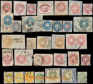 184214 - 1863-64 Mi.30-34, selection of 33 stamps, from that 19 on sm