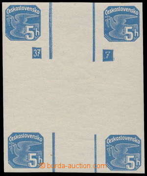 184245 - 1937 Pof.NV14, Holubice 5h MALÝ KŘÍŽ; luxusní, zk. Gi, 