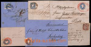 184259 - 1858-61 comp. of 3 letters of The 2nd issue, from that 1x 15