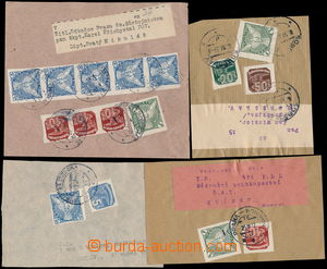 184280 - 1937 comp. 4 pcs of address cut-squares from newspaper cover