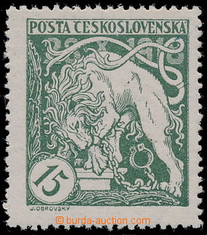 184330 -  Pof.27Aa, 15h světle zelená, HZ 13½ : 13¾; zk. 