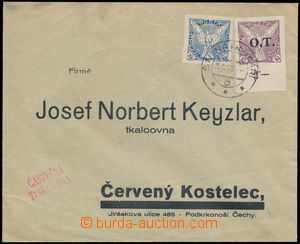184337 - 1939 ČÁSTEČNÝ TISKOPIS - pre-printed commercial envelope