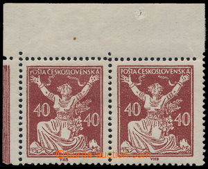 184376 -  Pof.154C, 40h brown type I., L upper horizontal pair with m