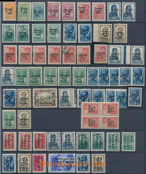 184388 - 1941 BALTIC STATES  collection of ca. 100 stamps with overpr