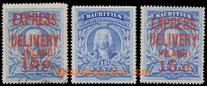 184425 - 1899-1903 SG.136, E2, E3, Admiral Mahe 15C ultramarine, 2x w