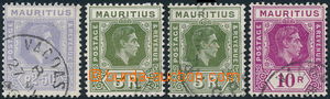 184429 - 1938-1949 SG.261-263, incl. 262a, George VI. 2,50Rp, 5Rp bot