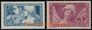 184432 - 1928-1929 Mi.229, 248, Surtax Caisse d´Amortissement 1,50Fr