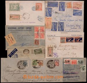 184452 - 1910-37 9 letters, mostly to Czechoslovakia, i.a. 3x small f