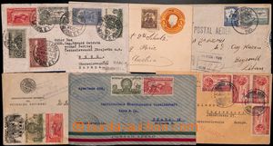 184455 - 1913-1938 sestava 12 dopisů, R-dopis a dofrank. COB 5C oran