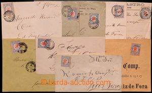 184456 - 1892 9 commercial letters with Sc.109 Liberty Head 100 Reis 