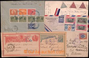 184462 - 1893-1946 9 Reg and airmail letters, i.a. Sc.120, 1902, Land