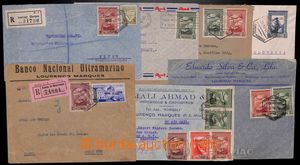 184472 - 1939-1947 comp. of 7 airmail letters, franked with airmail s