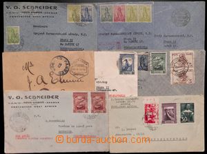184473 - 1918-1947 selection of 8 letters, i.a. interesting with 5x S