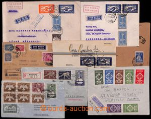 184475 - 1927-1952 set of 8 mostly airmail letters, 5x to Czechoslova