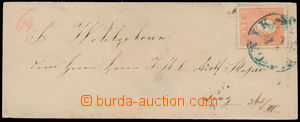 184505 - 1858 dopis s Ferch.13II, FJ I. 5Kr II.typ červená, modré 