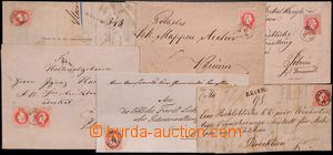 184509 - 1867 comp. of 6x 5 Kreuzer letters with thimple postmarks WI