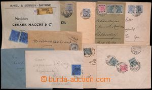 184512 - 1890-1908 LEVANTE  10 dopisů do ciziny, mj. 10+30 Para, 2-p