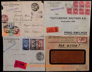 184520 - 1922-1935 sestava 9 dopisů, většinou do ČSR mj. s příl