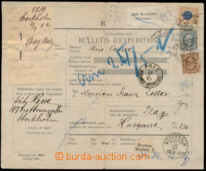 184580 - 1892 kompletní poštovní průvodka (!) adresovaná do Prah
