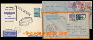 184582 - 1931-35 ZEPPELIN / 2 letters + 1x card, from that to Austria