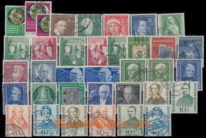 184595 - 1949-55 partie razítkovaných známek lepších ročníků 
