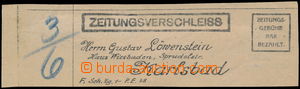 184640 - 1918 NOVINOVÁ PROVIZORIA  Zeitungsverschleiss G. Löwenstei