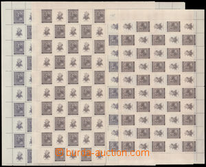 184680 - 1941 Pof.62-63, Dvořák, kompletní 100ks a 50ks PA; bezvad