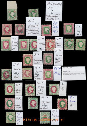 184693 - 1867-79 [SBÍRKY]  partie známek na kartě A4, emise Viktor